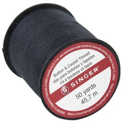 Singer 67110 Button & Carpet Sewing Thread, 3.80 x 1.50 x 2.50 inches, Black