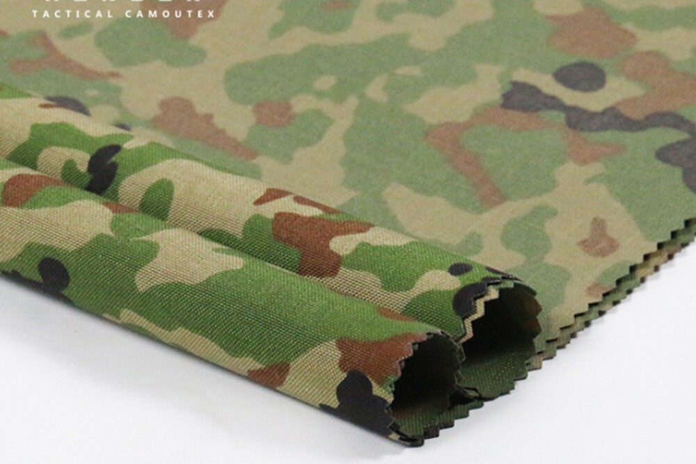 1.5M Width Ground Self Defense Force Camo Ripstop waterproof Fabric 500D Nylon