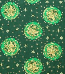 HARRY POTTER HOGWARTS CREST COTTON FABRIC HALF YARD 18″x 44″ gr
