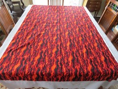 Movin’ on Screen Print Fire Flames Print Design Craft Fabric, 66” x 42”