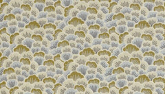 Covington TOKI SILVER SAGE Cotton Green Oriental Floral Drapery Uph Fabric