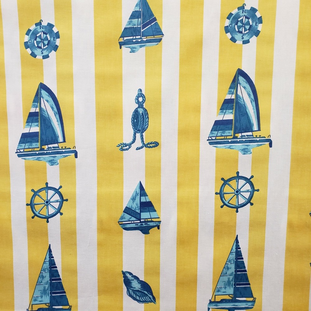 Home Décor Yacht Yellow 54″ Fabric by the Yard