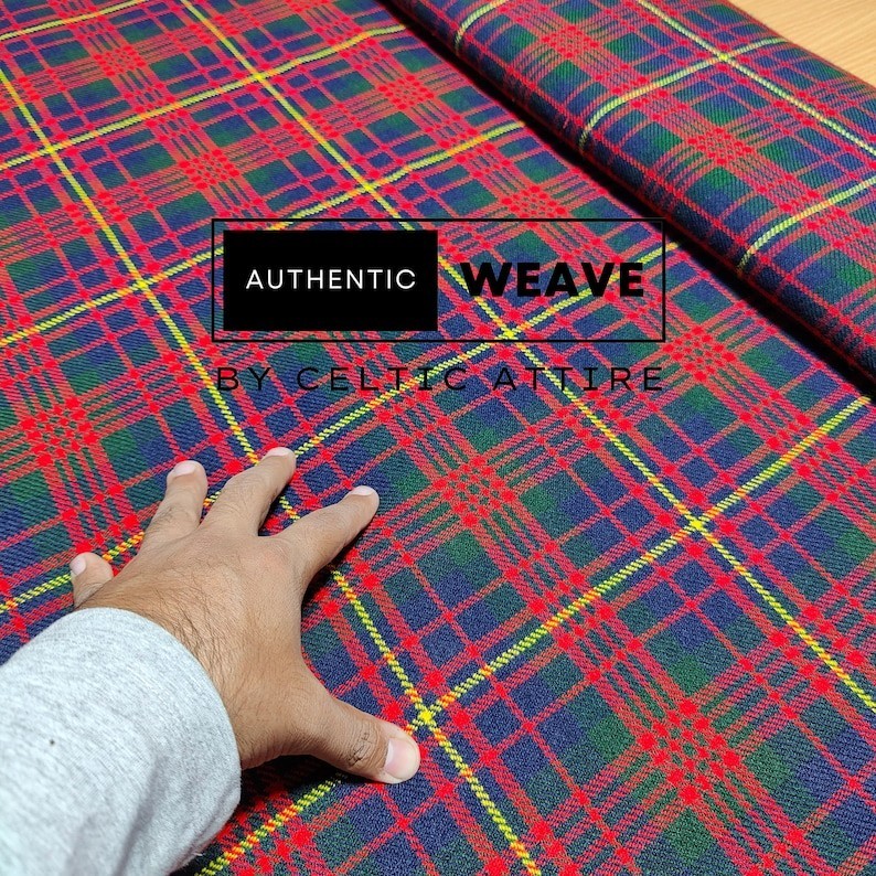 Cameron Erracht Modern Tartan Fabric – 52 Inches Wide – Woven by Celtic Attire