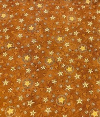 COWPOKES STARS & HEARTS COTTON FABRIC SMITH & MILLIGAN FOR AVLYN 1/2 YD X 42″ W