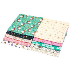 Cotton Quilting Fabric Bundles 10 Pcs Fat Quarters 18×21 Day Dreaming Sewing