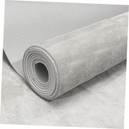 Suede Auto Headliner Fabric 120″ L × 60″ W with Foam Backing – 120″L×60″W Gray