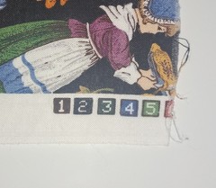 Vintage Thanksgiving Harvest Cotton Print Cynthia Harts Holiday 20×40″ Pre2000s