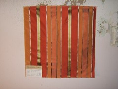 Highland Court, Lexington Stripe, 100% Silk Remnants, Various Colors and Sizes