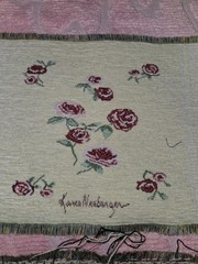 Lot Of 7 VTG Tapestry Fabric Panels Mixed Themes & Sizes Bears, Flowers Etc