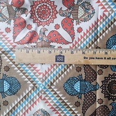 ZEPEL FABRICS FOR GUNNE SAX CANVAS COTTON “LIBERTY QUILT” PRINT 3 YARDS X 55″