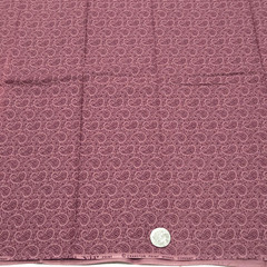 VTG Paisley Light Maroon Small Print Cranston Cotton Fabric 2 YDS READ As Is