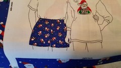 Christmas Sporty Santa Boxer Shorts Cotton Adult S M L Cut Sew Enjoy! Panel New