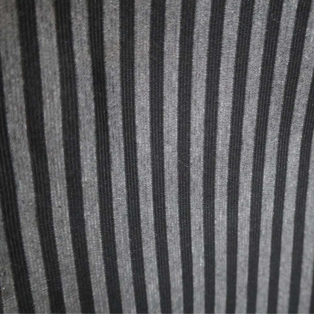 Jersey Knit Fabric, Black & Gray Stripe(#JKF01) – By The Yard