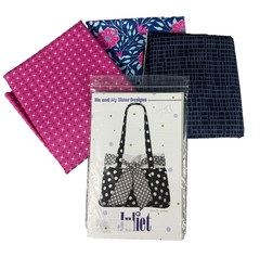 Juliet Bag Sewing Pattern Me and My Sister + Moda Cotton Fabric Lot 3 Coordinate