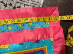 Care Bear Double Sided Quilted Fabric Rainbow Trail Blanket Wallhanging Blue