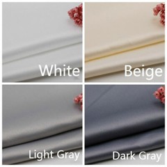 Satin Silky Fabric Plain Thick Cloth Wedding Evening Dress Sew Material DIY Soft