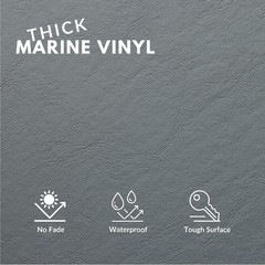 Marine Grade Grey Vinyl Fabric 54″ – 1 Yard