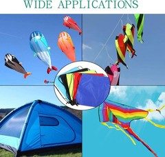 40D Lightweight and Waterproof Nylon – Perfect for Kites & Crafts, 8Pcs