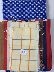110x Mixed Precut Fabric Squares & Rectangles Pcs Quilt Blocks Sewing Lot