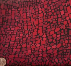 Paparazzi red black geometric Red Rooster fabric