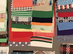 Set Of 130 Bowtie Pattern Quilting Pieces Multi Colors 7.5” Squares