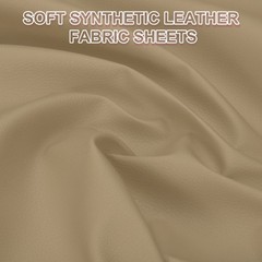 63×39.4in Faux Leather Sheets, Faux Leather Fabric Vinyl PVC, Khaki Gray