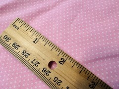 Tiny Scale White Polka Dots Pink Cotton Quilting Fabric Baby Dolly Crafts 1+YD
