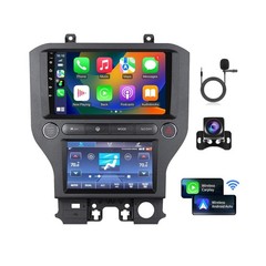 Dual Screen for Ford Mustang Car Radio 2015 2016 2017 2018 2019 2020 2021 Hea…
