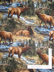Wild Wings Elk Cow Wilderness Lazy Afternoon Cotton Fabric CP62430 Last Yard