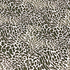 WILD ANIMAL Cheetah or Hyena looking PRINT 100% COTTON FABRIC by the yard #5