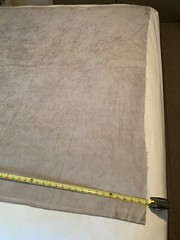 Ultra Suede / Passion Suede Fabric 2pcs Platinum 60”x53” & Black 28 1/4” x 66”