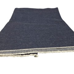 Dark Indigo Blue Selvedge Denim Fabric Medium Weight Prewashed 33 x 60 Wide