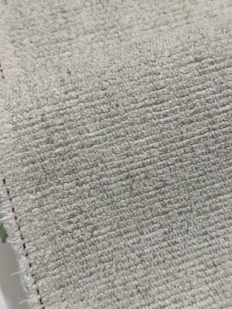 Holly Hunt/ Great Plains Heathered Ottoman: Frost, 12y11in, Soft Textured