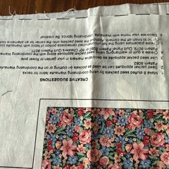 Vintage Wamsutta Decorative Basket And Seed Packets Cotton Craft Panel 36×44