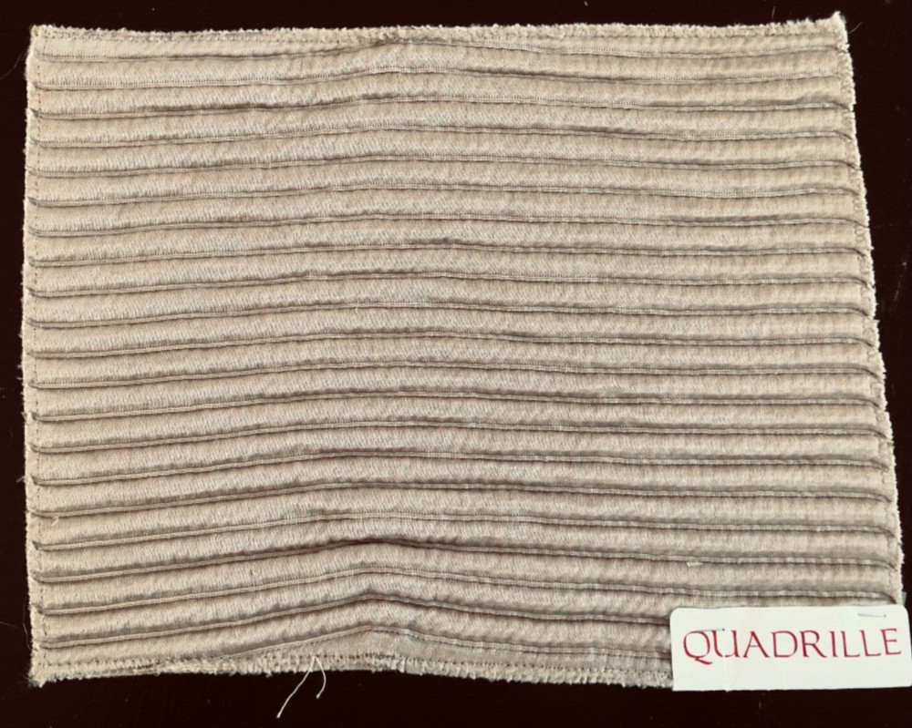 QUADRILLE Studio Ottoman in Camel 8 x 10 1/2″ Fabric Sample