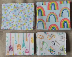 25 Fat Quarters, Assorted Novelty Patterns, Multicolor 18″x21″ Cotton Fabric #5