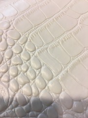 BIG NILE CROCODILE 3D Texture Faux Leather Upholstery Vinyl Fabric YARD
