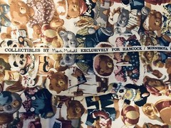 COLLECTIBLES by Marti Michell TEDDY BEARS Allover 4 Hancock/Minnesota BTFQ