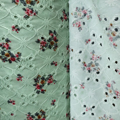 Stretch Eyelet Knit Fabric(58″, 4Colors) – By the Yard/ Apparel Fabric
