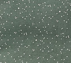 1.5 Yard Green White Cotton Printed Fabric 45” Width