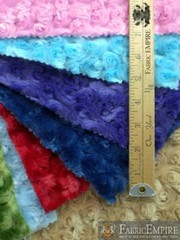 Minky Rosebud Fabrics / 58″ Wide / Sold by the Yard