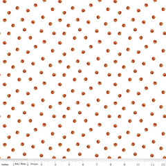 Fat Quarter Riley Blake “Seasonal Basics” Jacks White Halloween Quilt Cotton