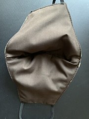 Reusable Face Mask Triple Layer Handmade Washable Cloth Camouflage Army Brown