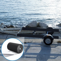 16In X 20Ft Black Boat Trailer Bunk Carpet with Adhesive, Marine