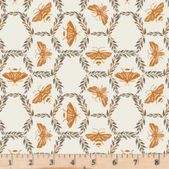 Season & Spice Bee Wreath AGF 26612 Cotton Fabric half yd cont cuts