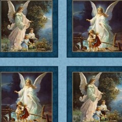 MDG – Religious – Guardian Angel Quilting and Crafting Fabric Pillow Panel