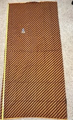 Indonesian Batik Cotton Fabric Danar Hadi Solo 40×90″ Parang Rusak Design 1970s