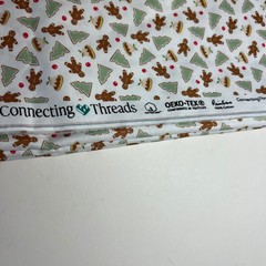 Connecting Threads Gingerbread & Holly Cotton Fabric 44x1yd Christmas N7141
