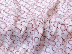 55”Wide By Yard Polka Geometric Fabric Rayon Viscose Dress Robe Sewing Material