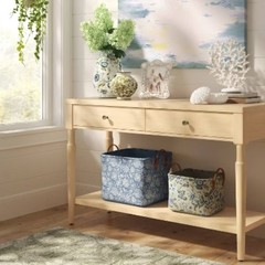 Large Quilted Fabric Bin Blue Floral – Threshold